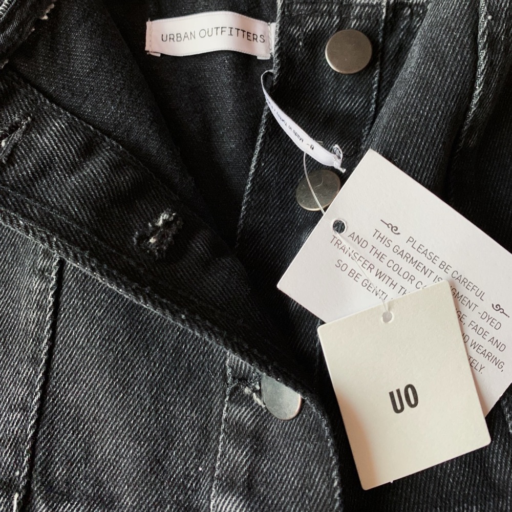 Urban Outfitters Black Denim Button-Up Dress 🖤